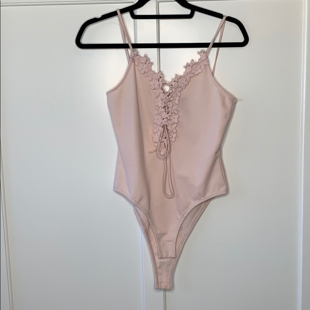 Peachy pink bodysuit